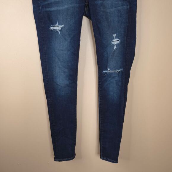 American Eagle Mid-rise Dark Wash Jegging Size 6 - Picture 2 of 12